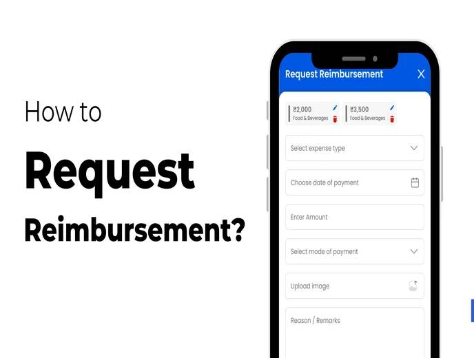 Submitting a reimbursement request in the ZFour HRMS app