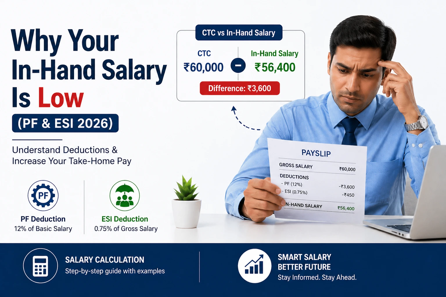 Why Your In-Hand Salary Is Low (PF & ESI 2026)