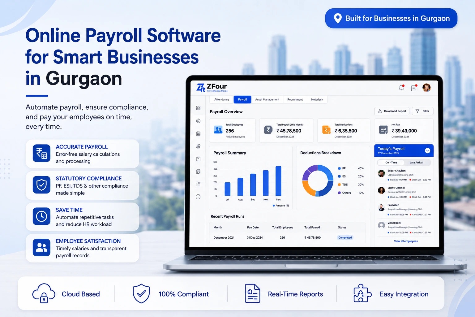 Online Payroll Software in Gurgaon for Smart Businesses