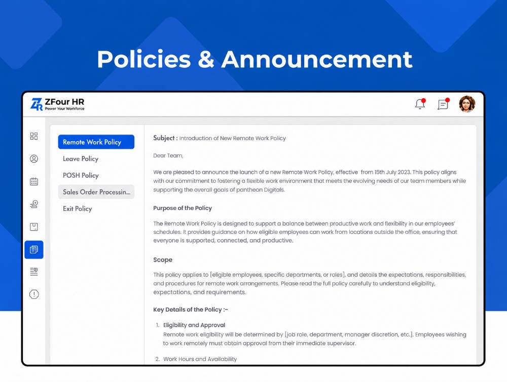 How to manage user permissions in ZFour HRMS Admin Portal